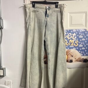 Wide Leg Jeans Bell Bottoms 13 Waist